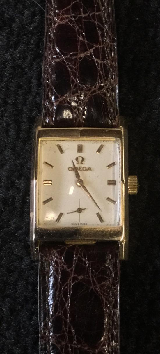 18ct Omega gents wrist watch